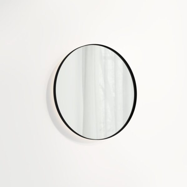 Round Mirror LED 600mm - Matte Black