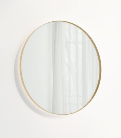 Round Mirror LED 800mm - Brushed Brass