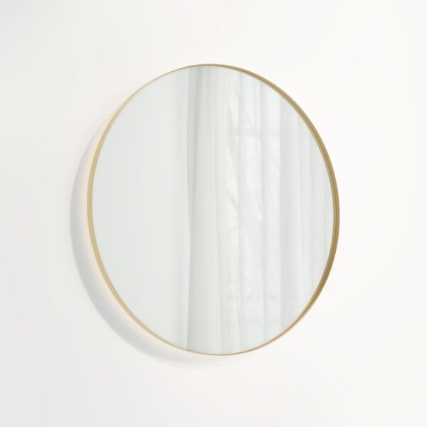 Round Mirror LED 800mm - Brushed Brass