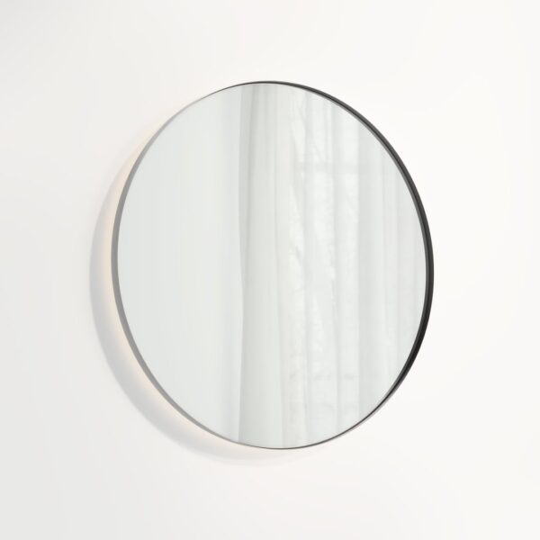 Round Mirror LED 800mm - Brushed Gunmetal