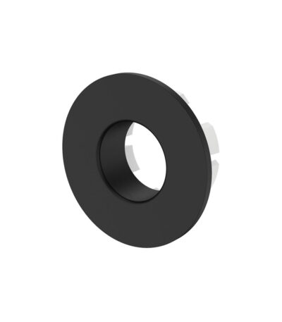 Round Overflow Ring with Larger Fixing, Matte Black