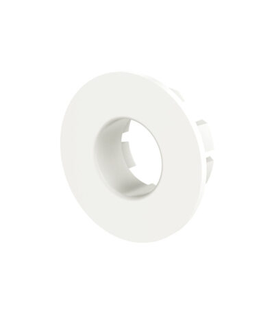 Round Overflow Ring with Larger Fixing, Matte White