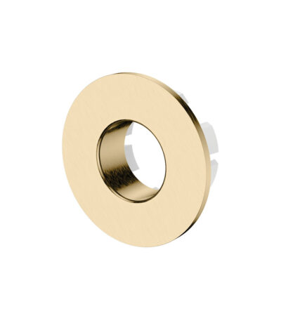 Round Overflow Ring with Larger Fixing, Urban Brass