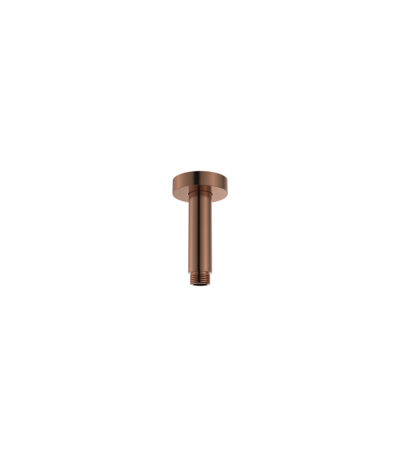 Round Shower Dropper, 100mm, Brushed Copper