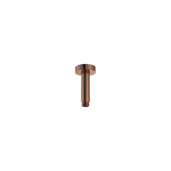 Round Shower Dropper, 100mm, Brushed Copper