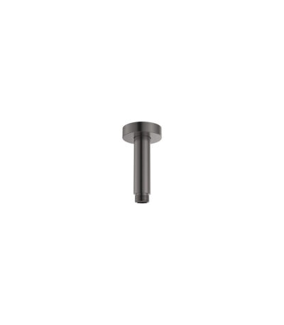 Round Shower Dropper, 100mm, Gun Metal