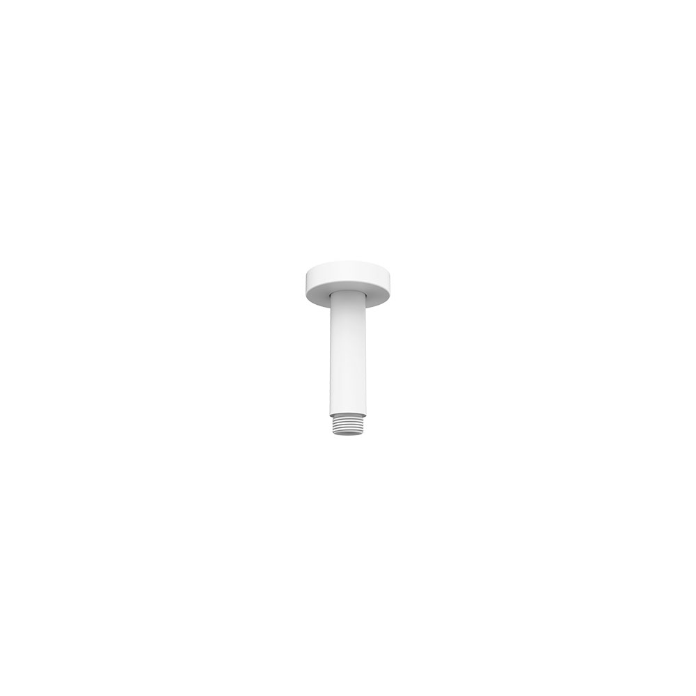 Round Shower Dropper, 100mm, Matte White