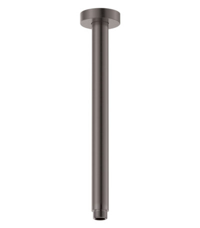 Round Shower Dropper, 300mm, Gun Metal