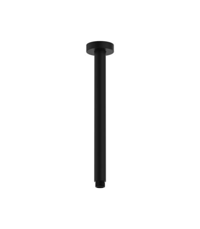 Round Shower Dropper, 300mm, Matte Black