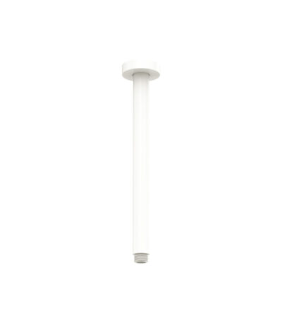 Round Shower Dropper, 300mm, Matte White