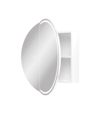 Round Split LED Mirror Cabinet