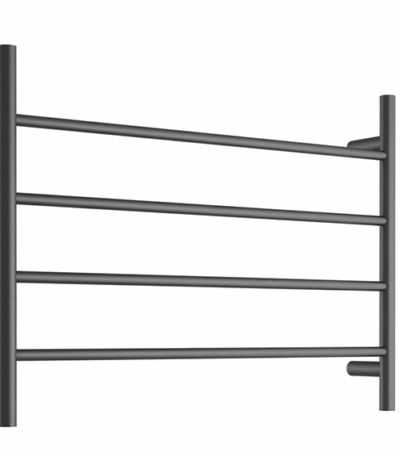 Round Towel Ladder - 700 x 500mm - Black | Bella Vista - TL-7050-R-BLK
