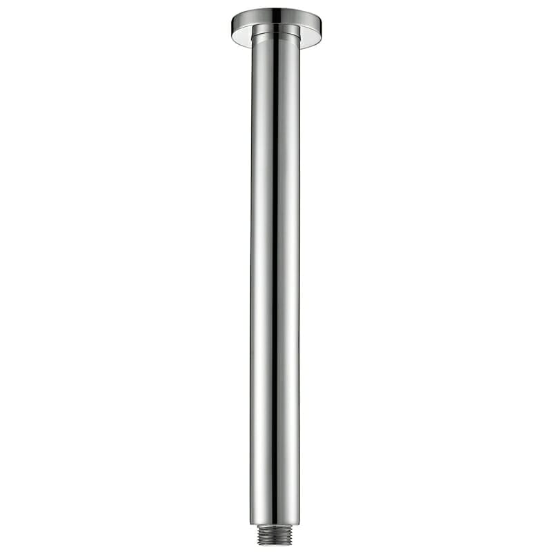 Round Vertical Shower Arm - Chrome | PRY001