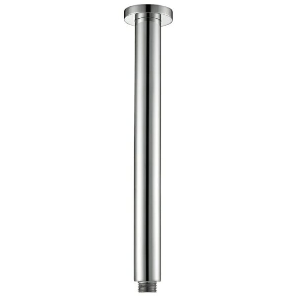 Round Vertical Shower Arm - Chrome | PRY001B