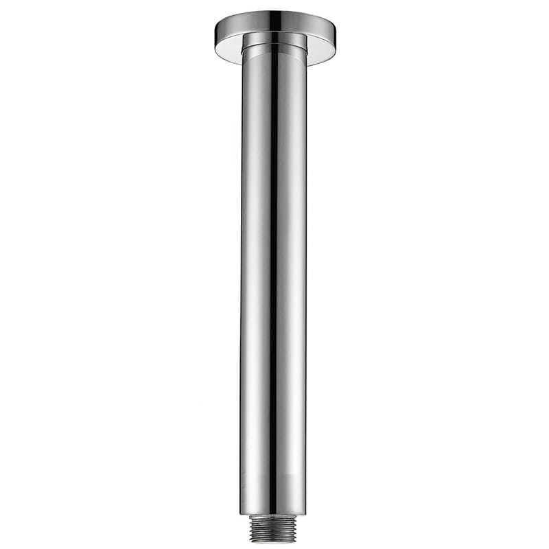 Round Vertical Shower Arm - Chrome | PRY001C
