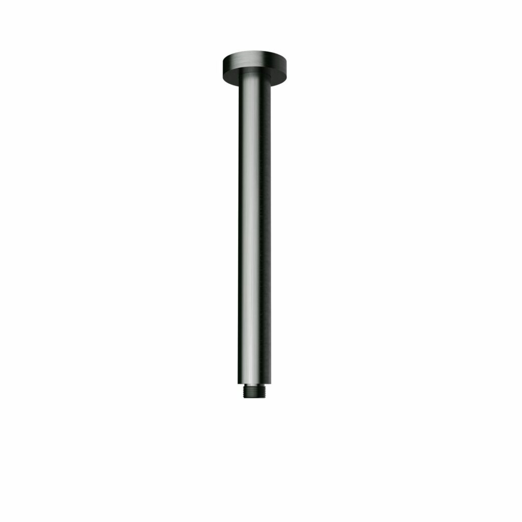Round Vertical Shower Arm - Gunmetal | PRY001-GM