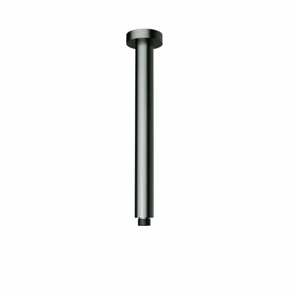 Round Vertical Shower Arm - Gunmetal | PRY001-GM