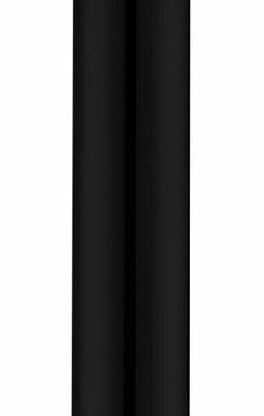 Round Vertical Shower Arm - Matt Black | PRY001-B