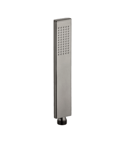 Rounded Rectangle Hand Shower - Brushed Gunmetal