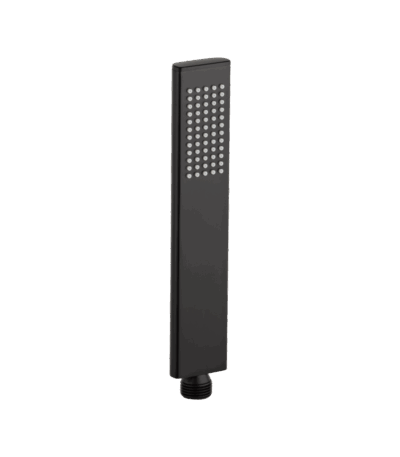 Rounded Rectangle Hand Shower - Matte Black