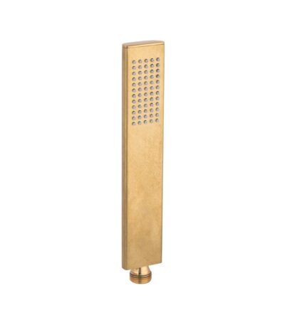 Rounded Rectangle Hand Shower - Tumbled Aged Brass