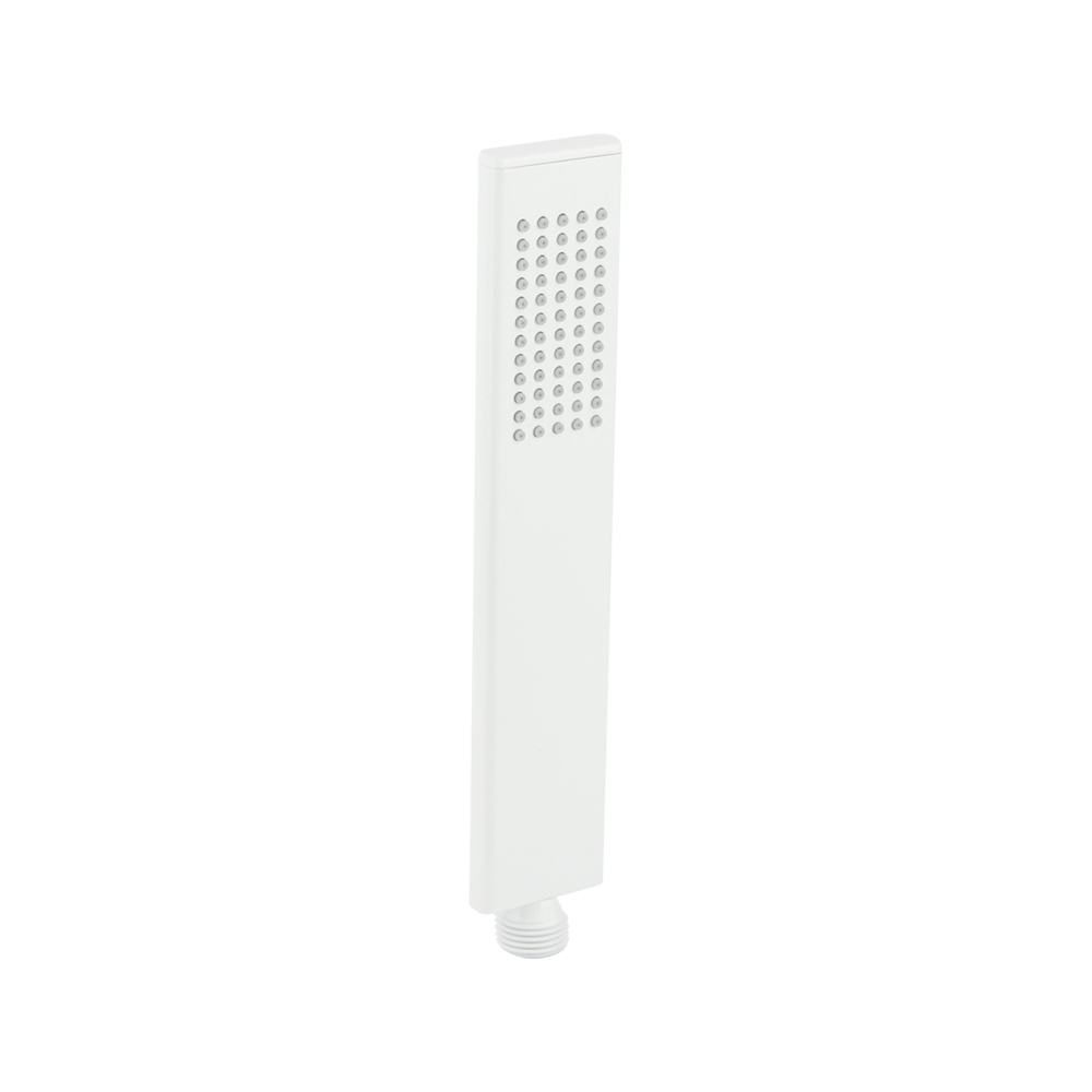 Rounded Rectangle Hand Shower - White