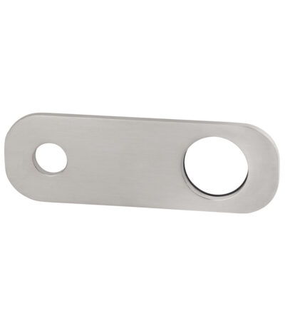 Rounded Rectangle Mixer & Spout Backplate - Brushed Nickel