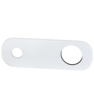 Rounded Rectangle Mixer & Spout Backplate - Chrome