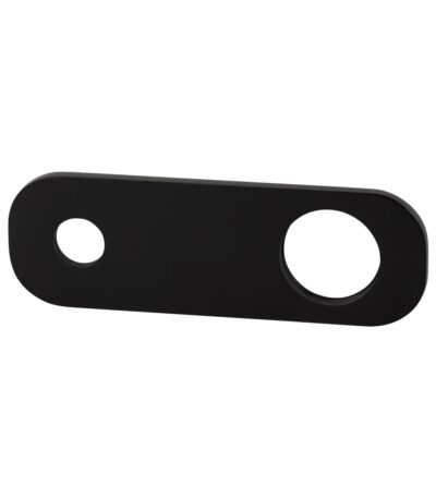 Rounded Rectangle Mixer & Spout Backplate - Matte Black