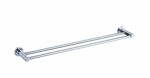 Ruby Round Double Towel Rail 600mm - Chrome | 21802