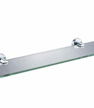 Ruby Round Glass Shelf 520 mm - Chrome | 21803