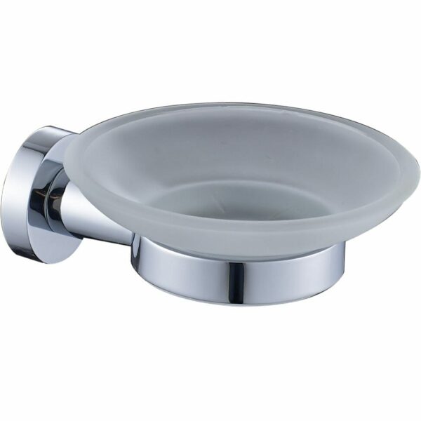 Ruby Round Soap Dish - Chrome | 21811