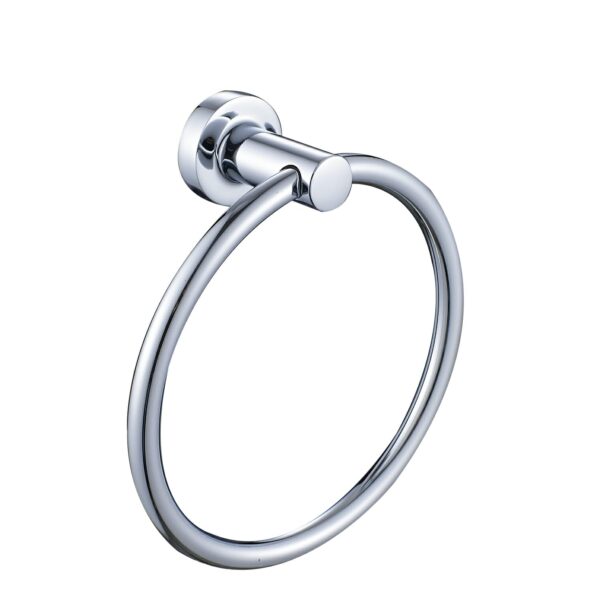 Ruby Round Towel Ring - Chrome | 21809