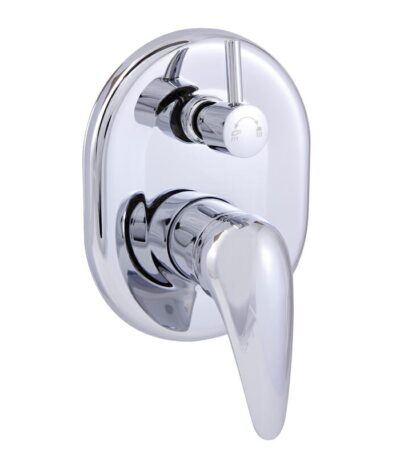 Ruby Wall Mixer With Diverter - Chrome | PM-3002SW