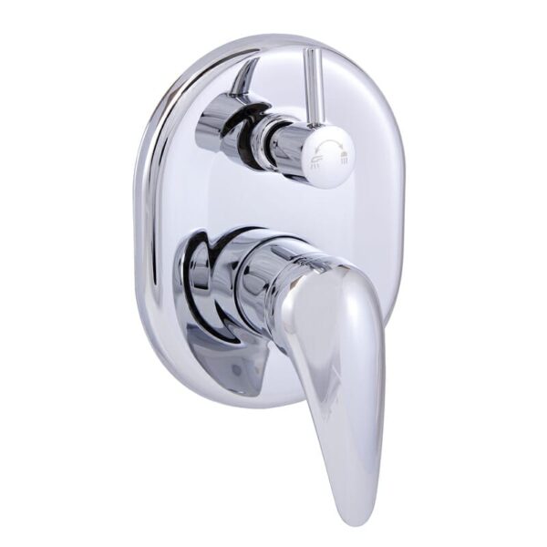 Ruby Wall Mixer With Diverter - Chrome | PM-3002SW