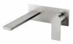 Ruki Wall Basin Mixer - Brushed Nickel | PBS3003BN