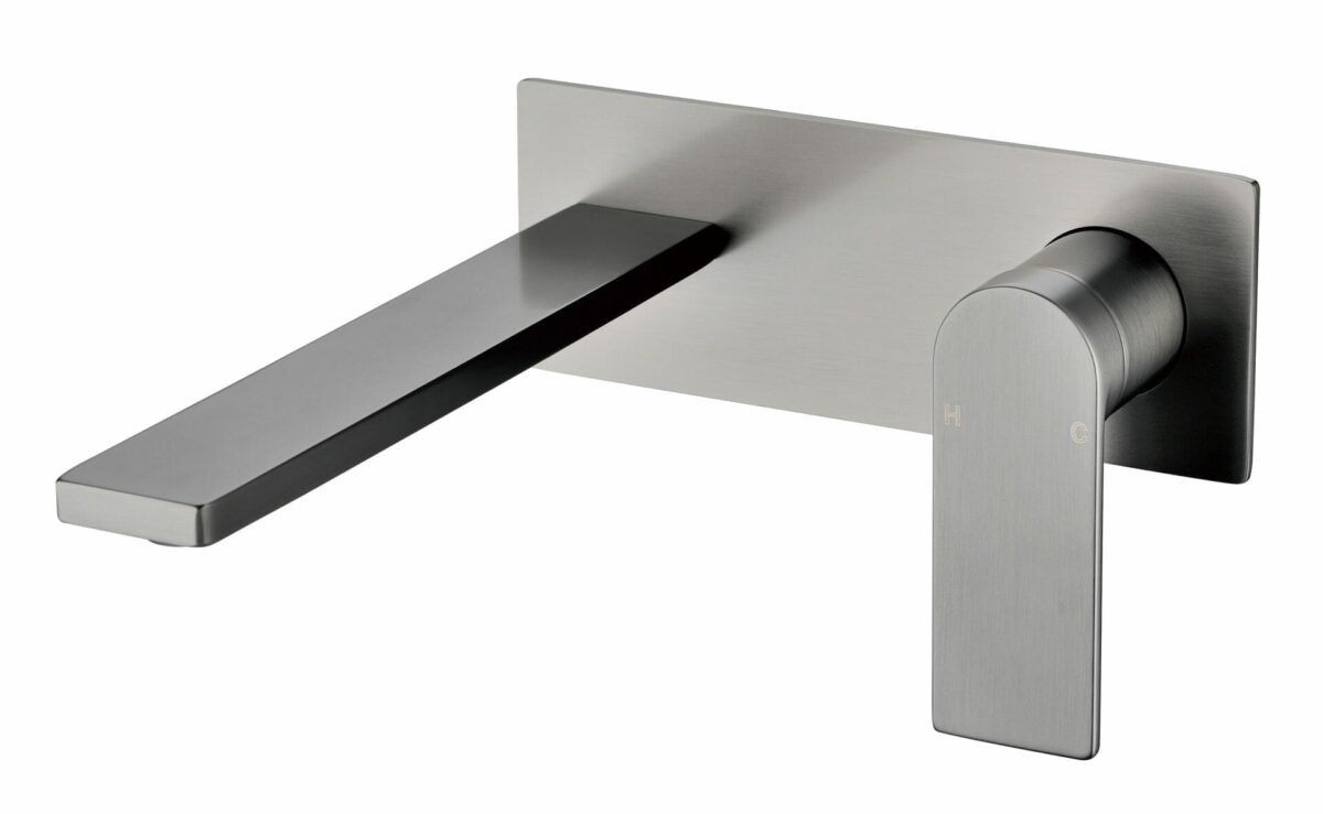 Ruki Wall Basin Mixer - Gunmetal | PBS3003GM