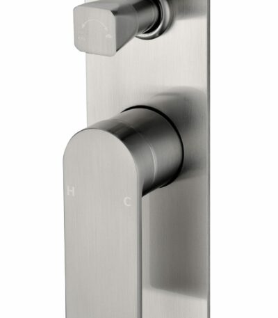 Ruki Wall Mixer With Diverter - Brushed Nickel | PBS3002BN