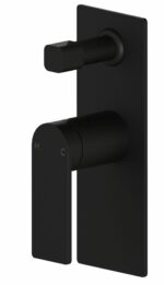 Ruki Wall Mixer With Diverter - Matt Black | PBS3002MB