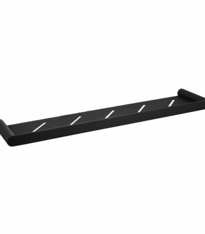 RUSHY Black Round Stainless Steel Shelf