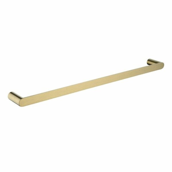 RUSHY Brushed Gold Single Towel Rail - 600mm | BUYG6501.TR