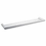 RUSHY Brushed Nickel Round Stainless Steel Shelf