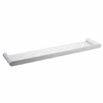 RUSHY Brushed Nickel Round Stainless Steel Shelf