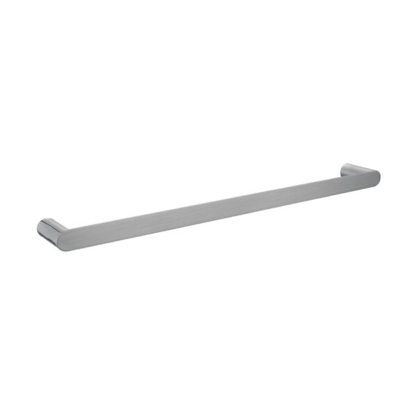 RUSHY Brushed Nickel Single Towel Rail 600mm