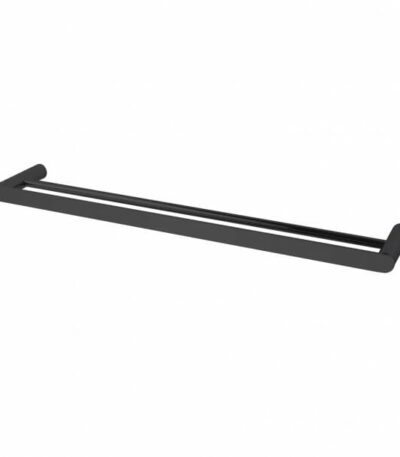 Rushy Double Towel Rail - Black - 600mm | OX6502.TR
