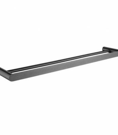 RUSHY Gun Metal Grey Double Towel Rail 800mm