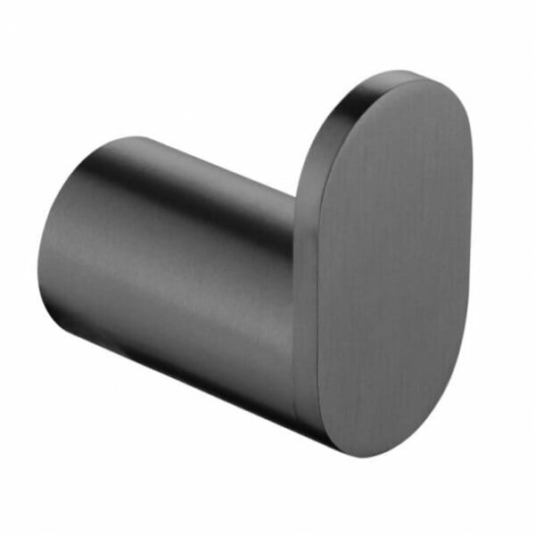 RUSHY Gun Metal Grey Round Robe Hook