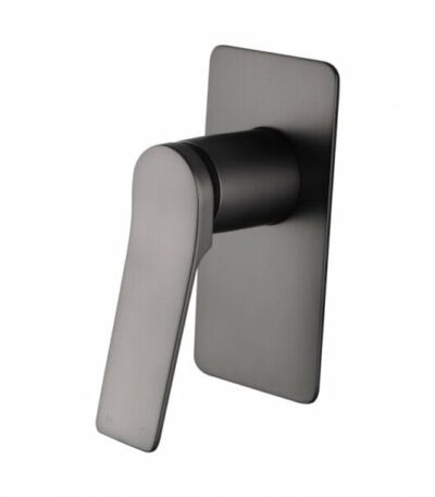 RUSHY Square Brushed Gun Metal Grey Built-in Shower Mixer(Brass) | BUGM0156.ST