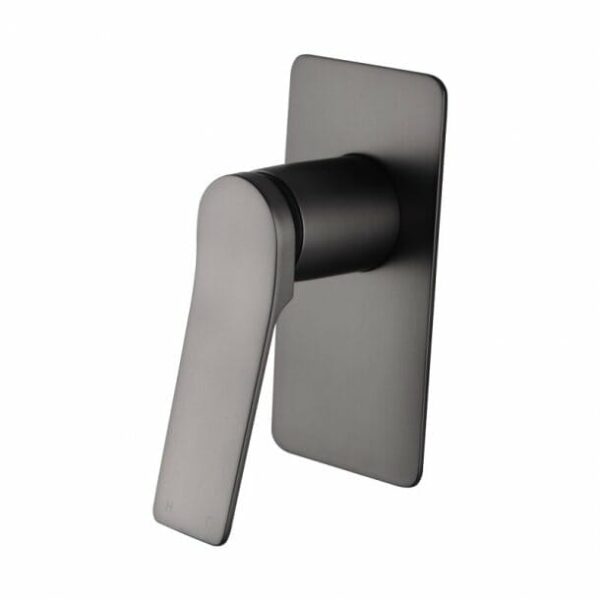 RUSHY Square Brushed Gun Metal Grey Built-in Shower Mixer(Brass) | BUGM0156.ST