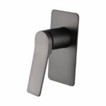 RUSHY Square Brushed Gun Metal Grey Wall Mixer | BUGM0156-2.ST